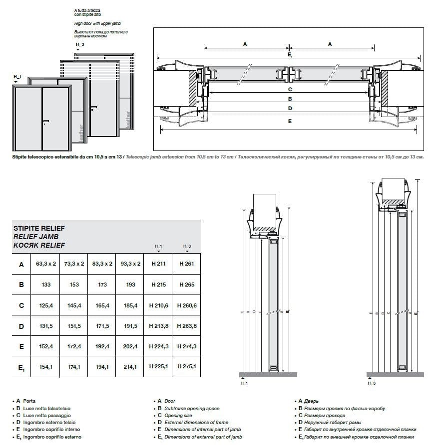 Кожаная распашная дверь Longhi Aluminiun Chic-Doors ARCH-00015073 - Вид №5