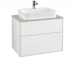 Villeroy&Boch Тумба под раковину Прямоугольная версия F34300GF Finion Glossy White Lacquer