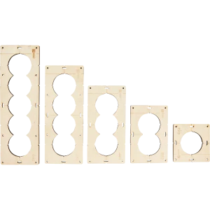 Комплект шаблонов EKF 82 мм