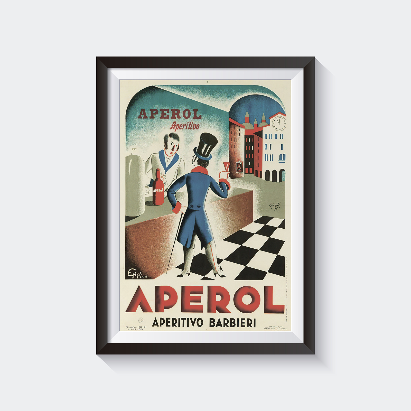 90009742 Плакат Просто Постер Апероль в Италии 50x70 в подарочном тубусе STLM-0083176 ПРОСТОПОСТЕР