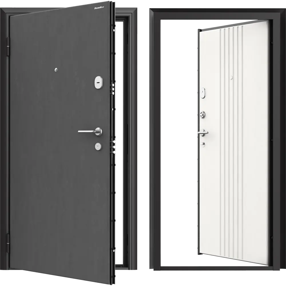 Дверь входная металлическая Премиум New 98x205 см левая белый DOORHAN STLM-2137841 - Вид №1