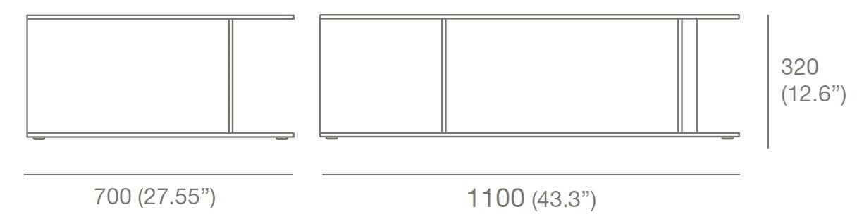 Прямоугольный журнальный столик из закаленного стекла Case LUCENT ARCH-00147658 - Вид №16