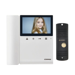 91153878 Комплект видеодомофона CDV-43K / AVC 305 4.3" цвет белый/черный STLM-0502350 COMMAX