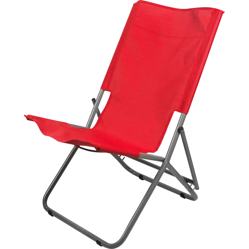 Шезлонг Супернадежный отдых  62.8х93х63.2 см металл/полиэстер красный UBC GROUP 5 STLM-2096852