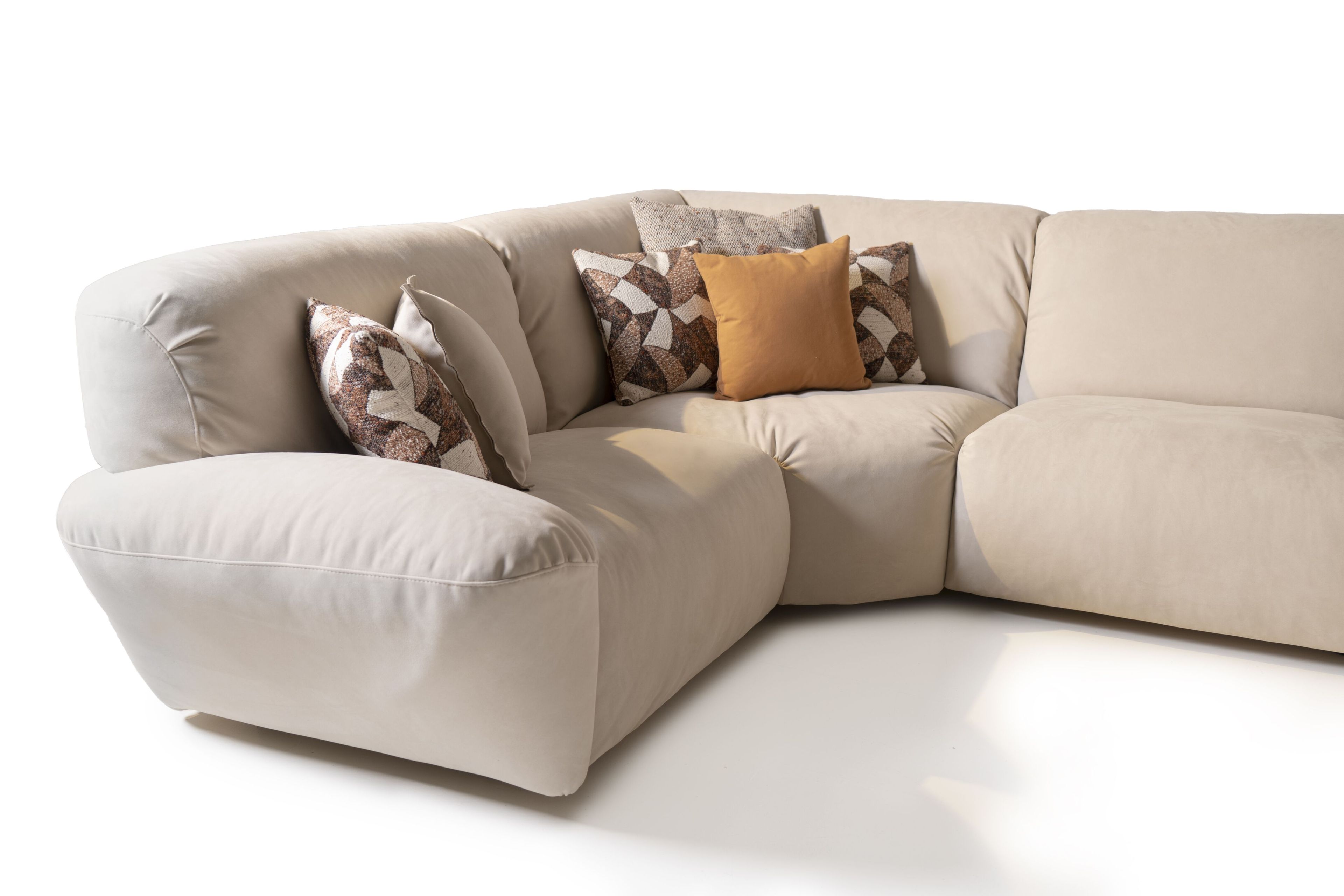 Угловой диван из микрофибры Mantellassi 1926 Beluga ARCH-00092357 - Вид №2