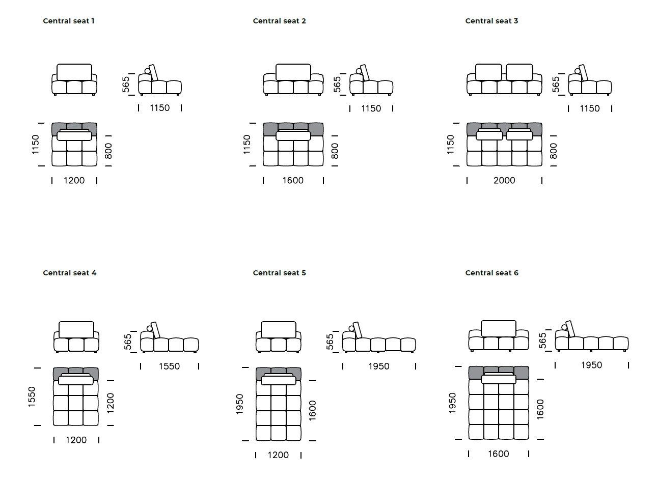 Угловой диван из ткани Nobonobo Lanube ARCH-00123328 - Вид №5