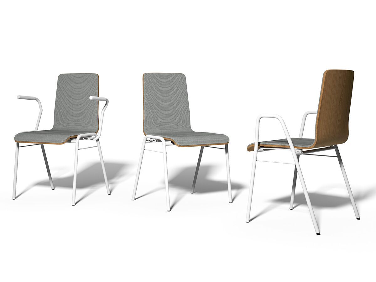 Штабелируемый стул для конференций с подлокотниками SCHNEEWEISS interior 3100 ARCH-00021114