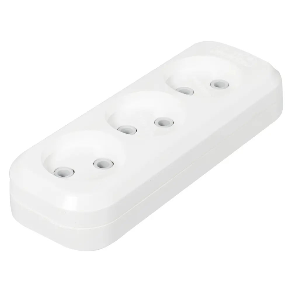Колодка без заземления Lux 3 розетки 10А STLM-2068152 - Вид №1