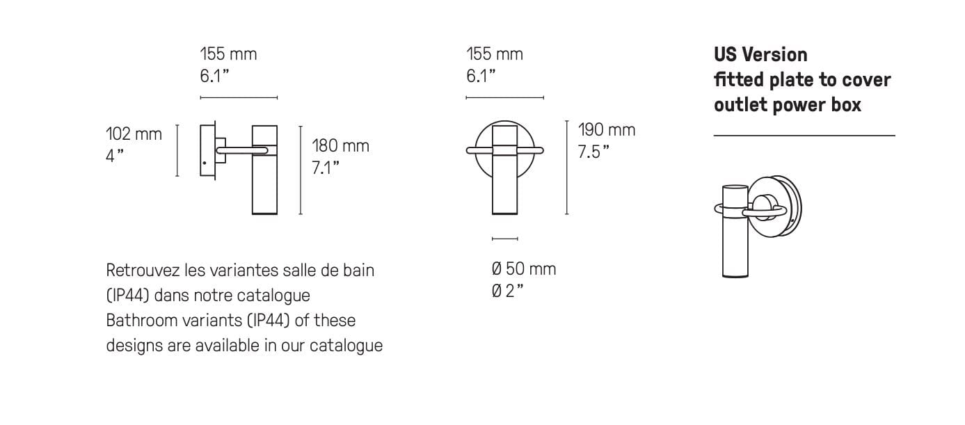 Латунный светодиодный настенный светильник CVL Luminaires Storm ARCH-00044172 - Вид №4