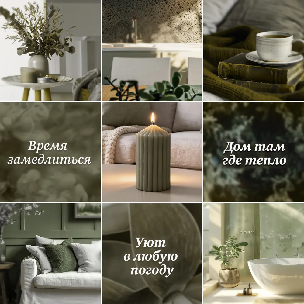 Античная свеча Грани 8 см цвет зеленый Santreyd STLM-2007646 - Вид №2