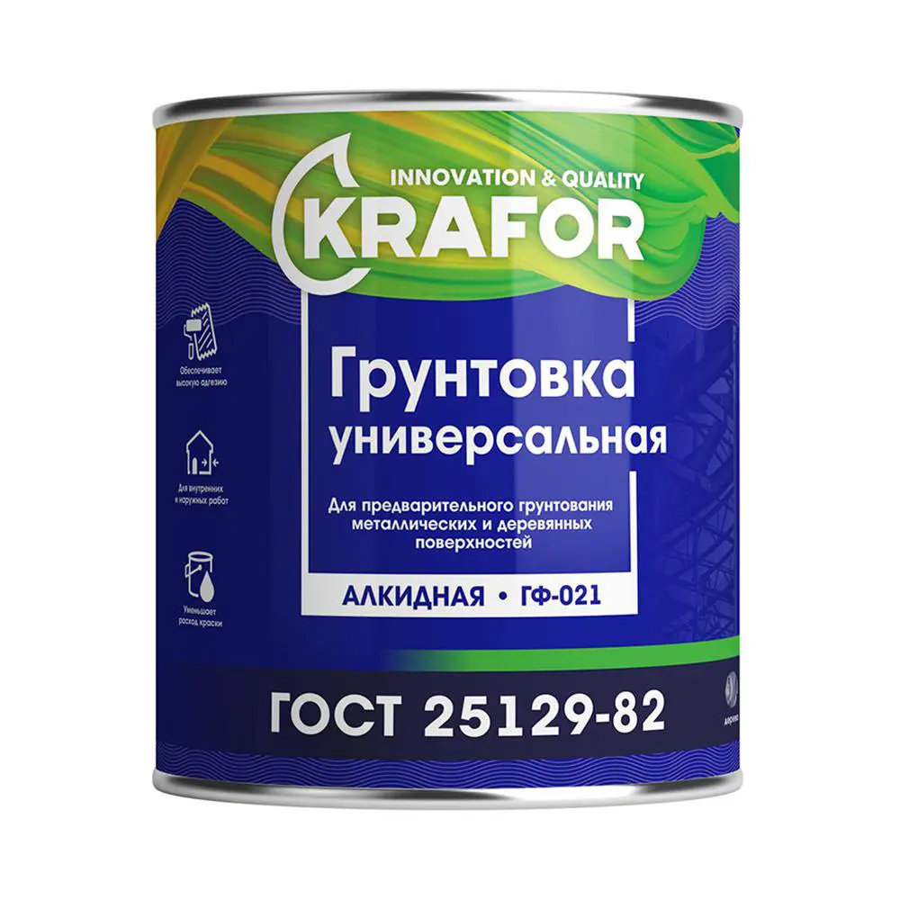 91261303 Грунтовка KRAFOR 26309 универсальная, серый, 2.7 кг STLM-0526047