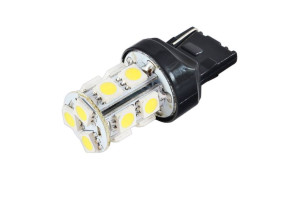 16259129 Автолампа диод T20/5W21/5W 12V 13 SMD без цоколя 2-контактная белая габариты, стопы S08201201 SKYWAY