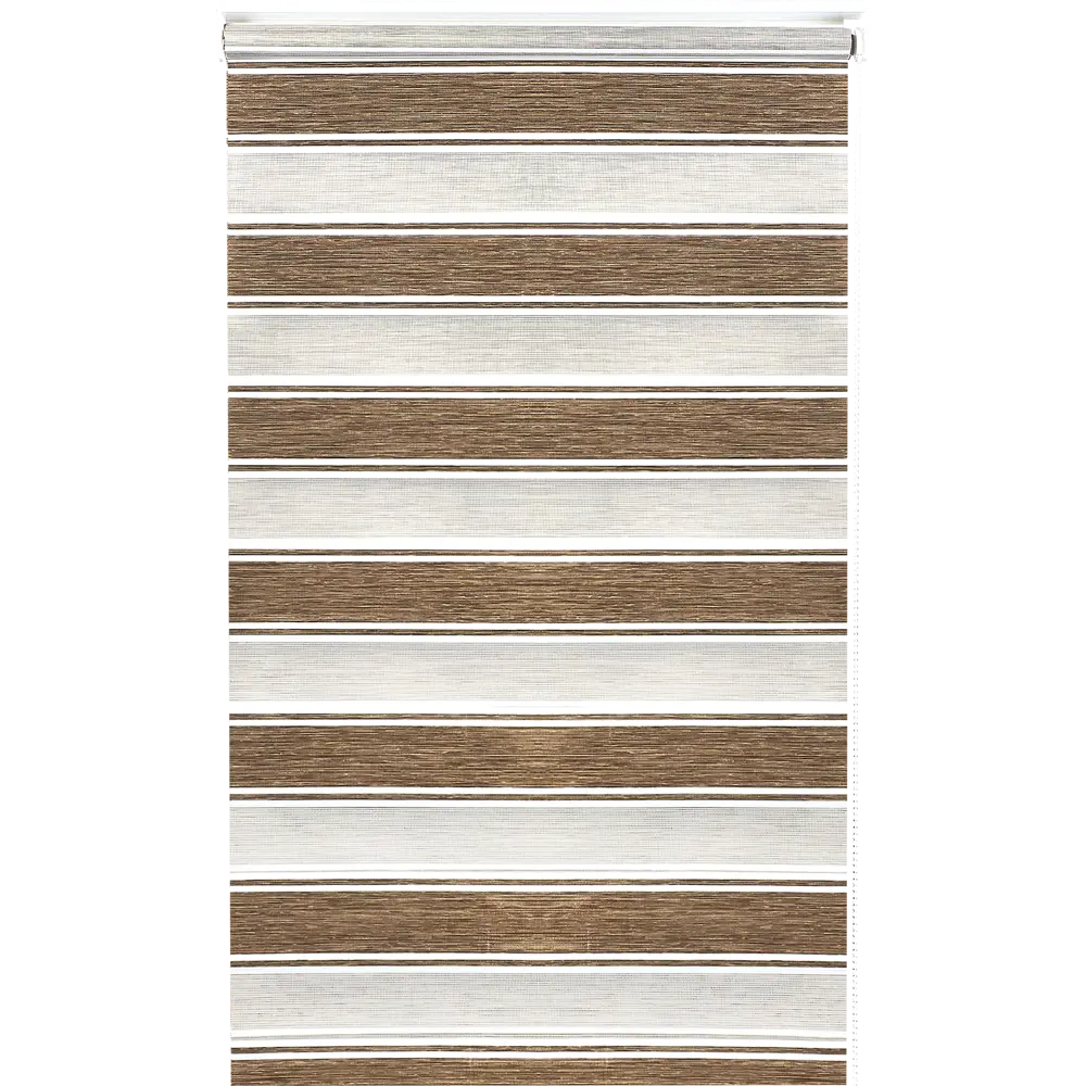 Штора рулонная день-ночь Дэли 160x175 см коричневая MIAMOZA STLM-2083709 - Вид №1