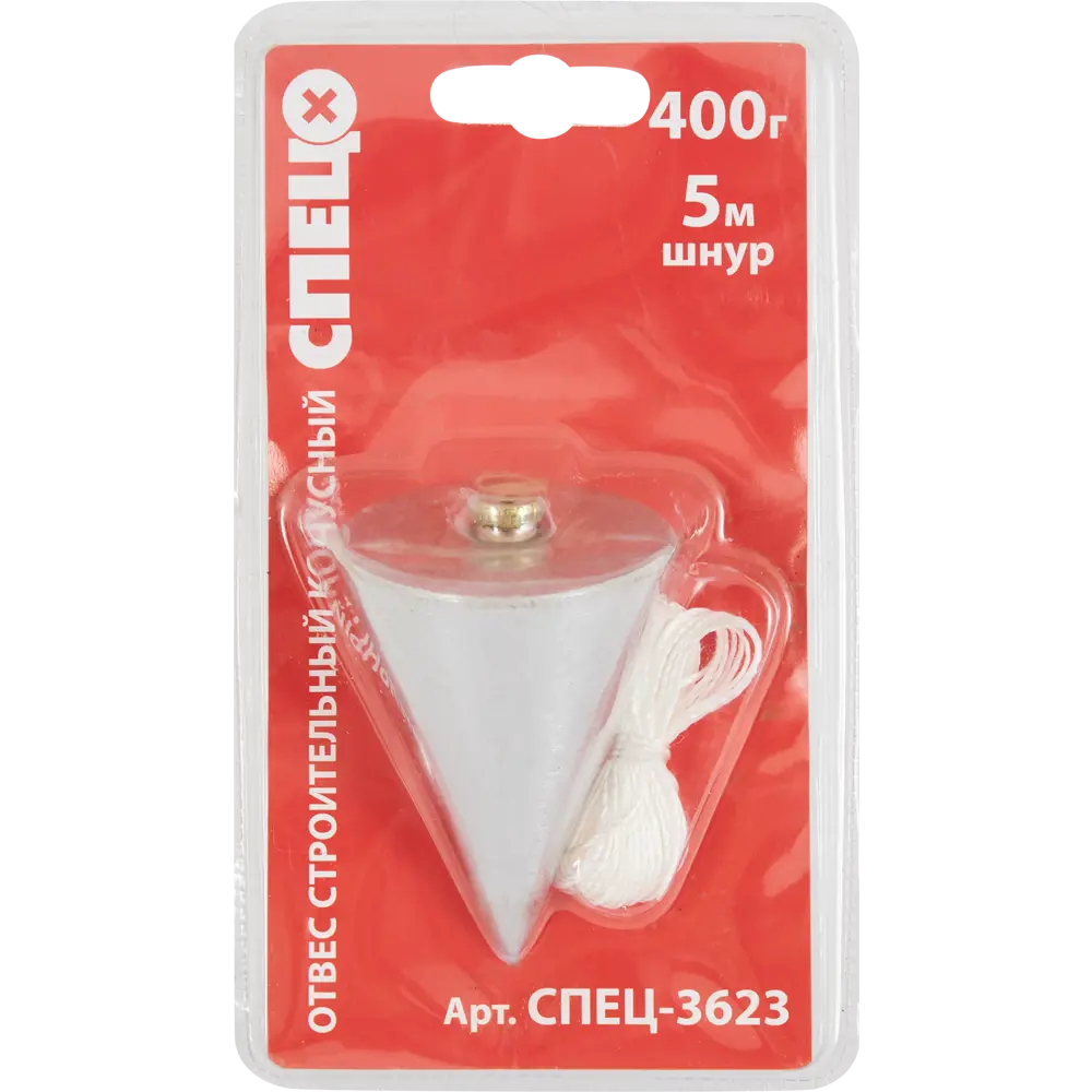 Отвес строительный Спец конус 400 г 5 м STLM-2071282 - Вид №2