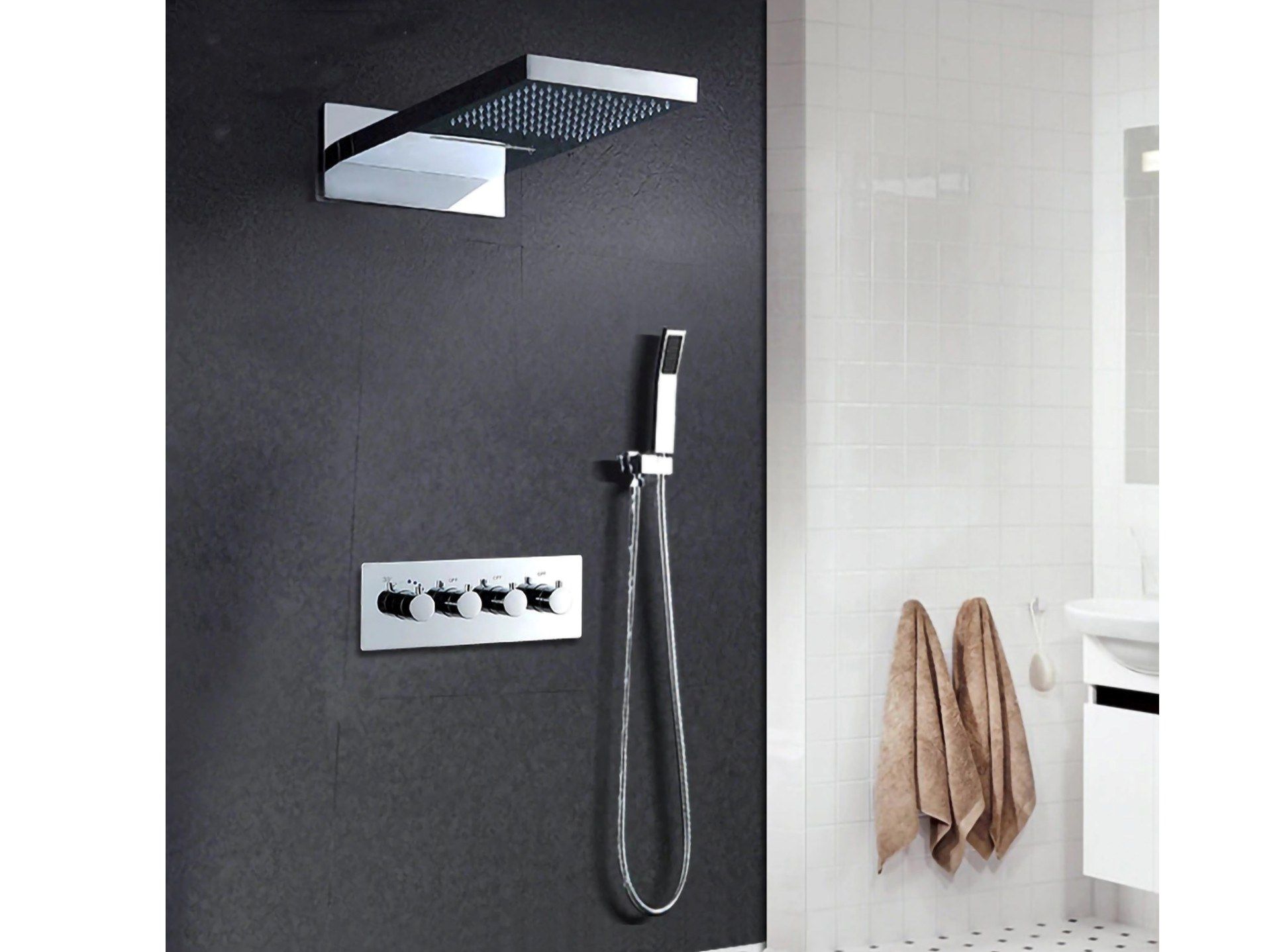 Встраиваемый термостатический набор для душа Fontana Showers FS15038 ARCH-00026552