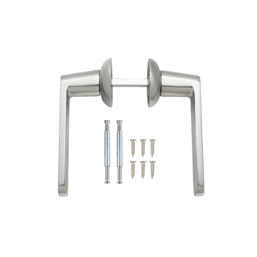 Дверная ручка на розетке Edson EDS-05-Z01 без запирания цвет хром STLM-2186711 - Вид №1