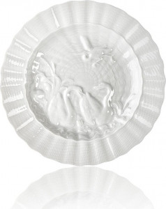 71512 Meissen Тарелка десертная 16,5см "Лебединый сервиз" (белый рельеф) Фарфор, Керамика