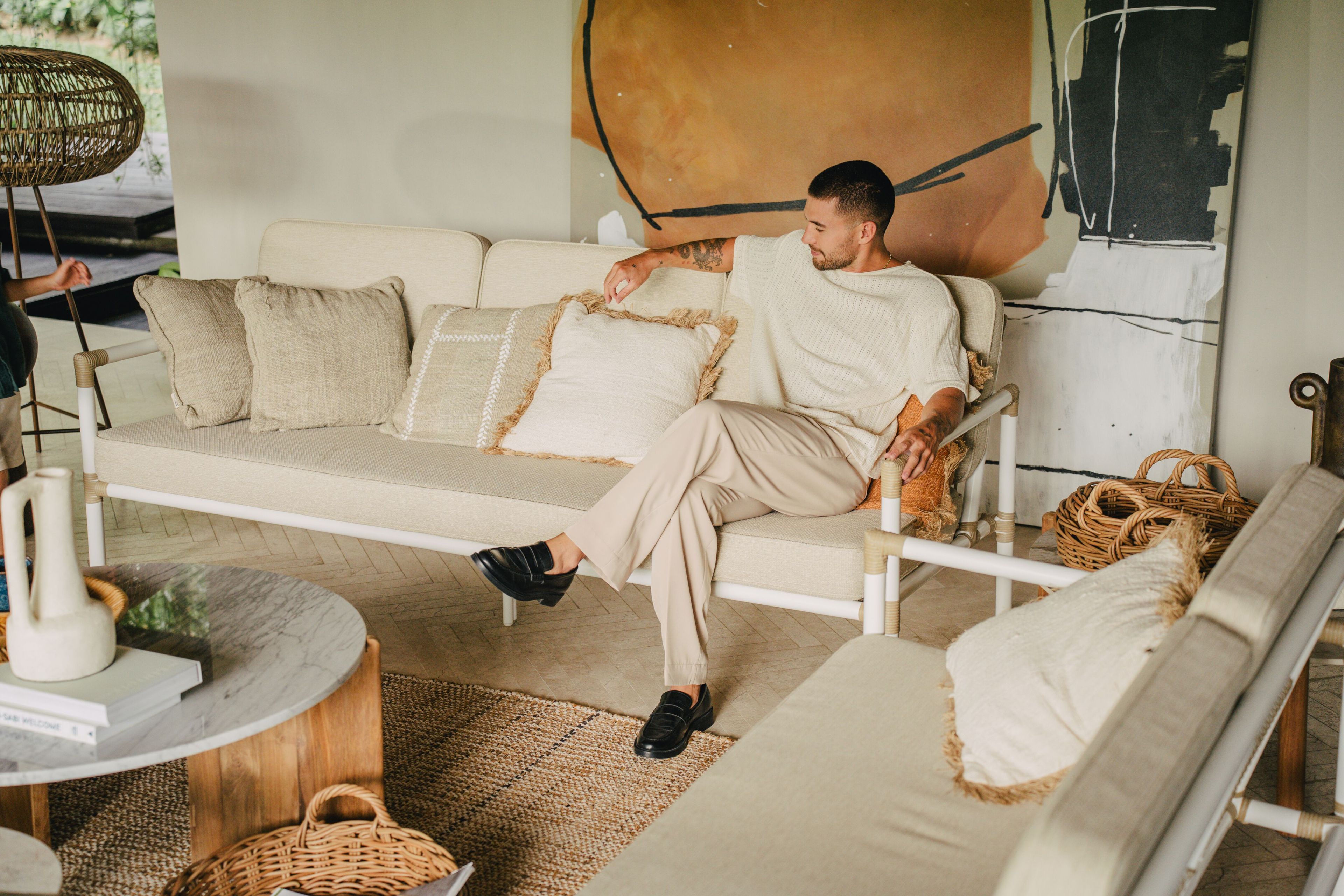 3-местный тканевый садовый диван cbdesign Nusa ARCH-00060942 - Вид №5