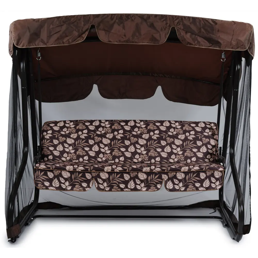 Качели садовые Greengard Вардэ 3-х местные (до 350 кг) коричневый STLM-2141976 - Вид №1