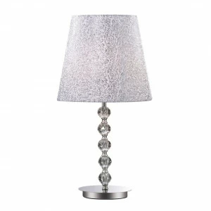 Настольная лампа Ideal Lux Le Roy TL1 Big IDEAL LUX ИНТЕРЬЕРНЫЕ 080753 Белый;серебро