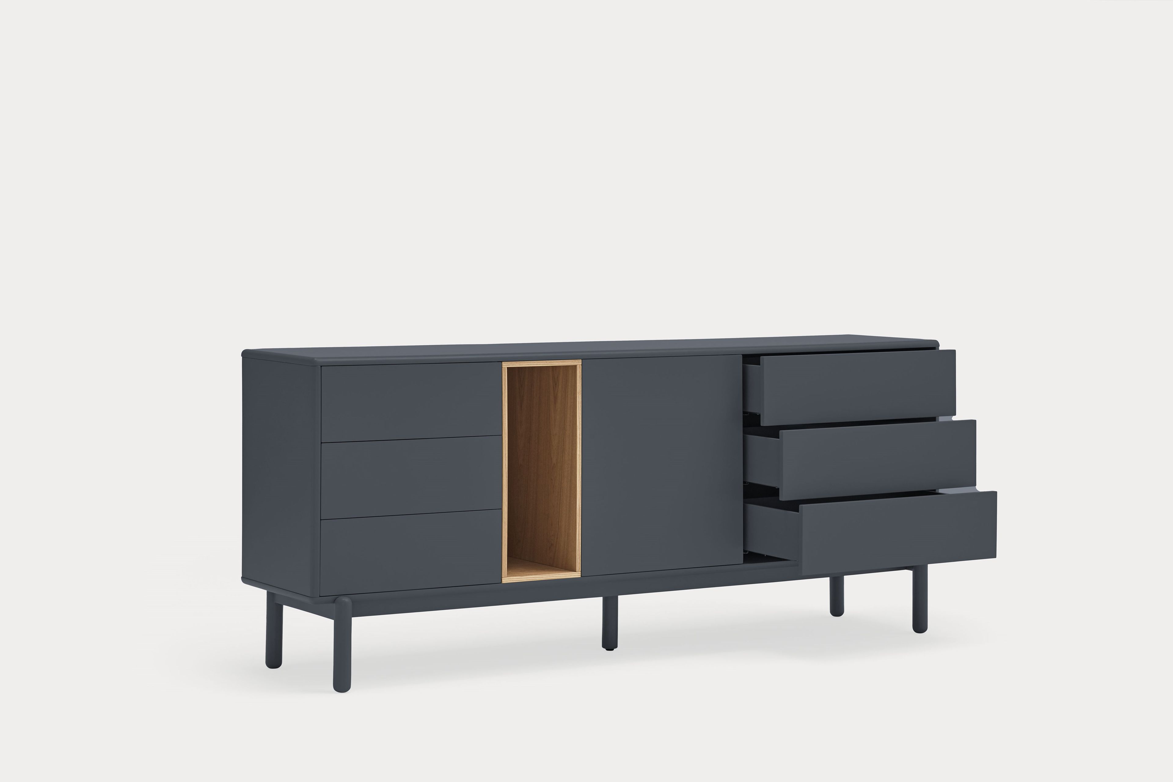 Шкаф из МДФ с распашными дверцами и ящиками TEULAT Corvo ARCH-00138554 - Вид №9