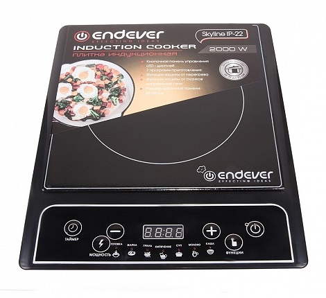 1194219 Плита компактная электрическая Endever SkyLine IP-22 черный STDN-0087411 - Вид №1