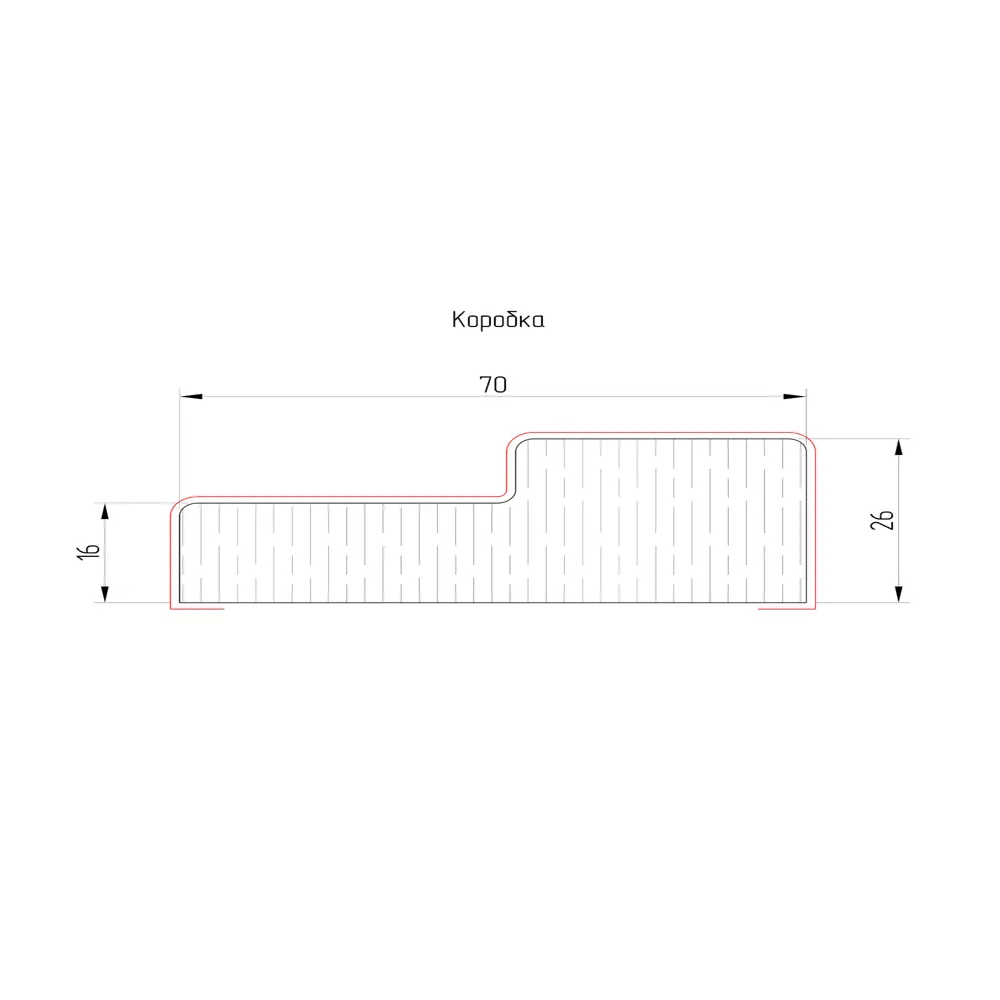 Santreyd Виктория - дверной коробочный брус серый 206 см 88477338 STLM-0903571 - Вид №2