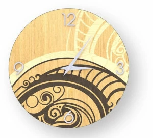 LIGNIS® Настенные часы из инкрустированного дерева Dolcevita abstract 10.002 / 10.080