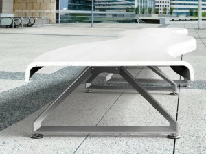 Metalco Модульная скамейка из ультратонкого полиэтилена Stile molecular concrete