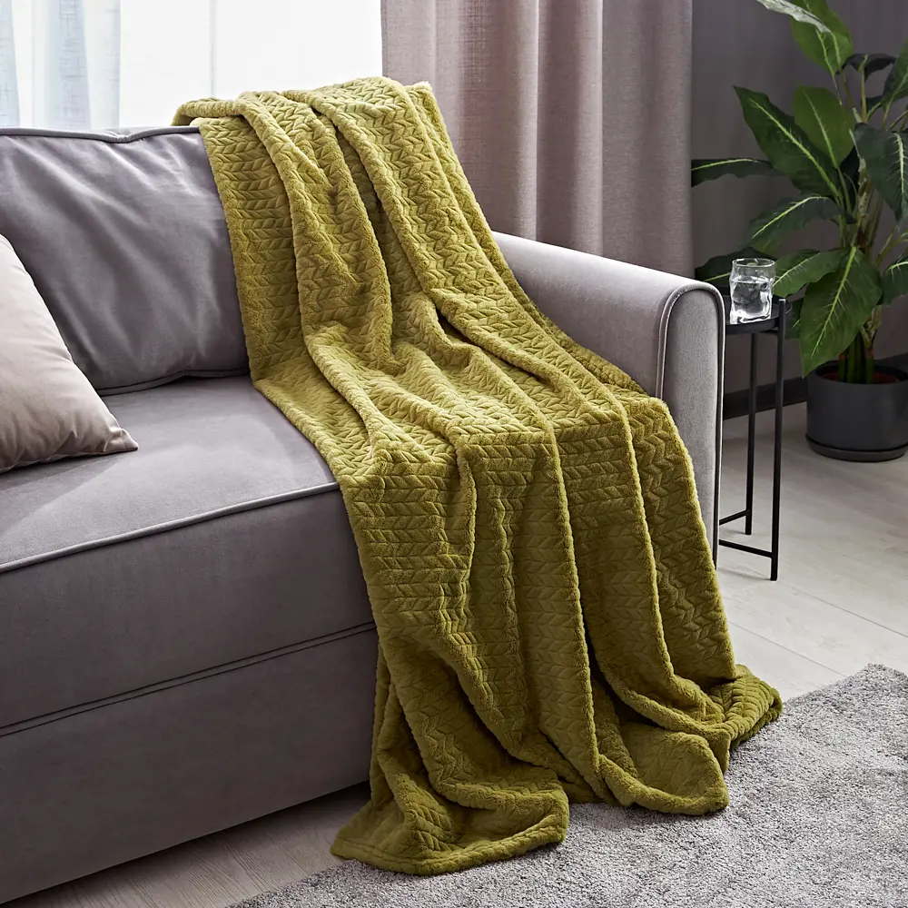 СТОЛИЦА ТЕКСТИЛЯ Плед Snake — уютный велсофт для вашего интерьера 88035597 STLM-1047385 - Вид №3