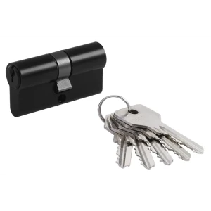 Цилиндр STD Z Л-60 30x30 мм ключ/ключ цвет черный без вертушки