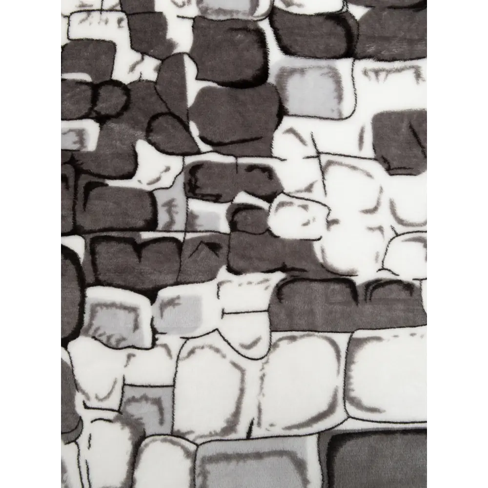 Плед Камешки 150x200 см фланель цвет серый TEXREPUBLIC Печатный STLM-2174523 - Вид №2