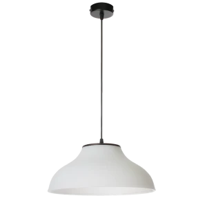 Светильник подвесной, 1 лампа, 6 м², цвет чёрный/белый