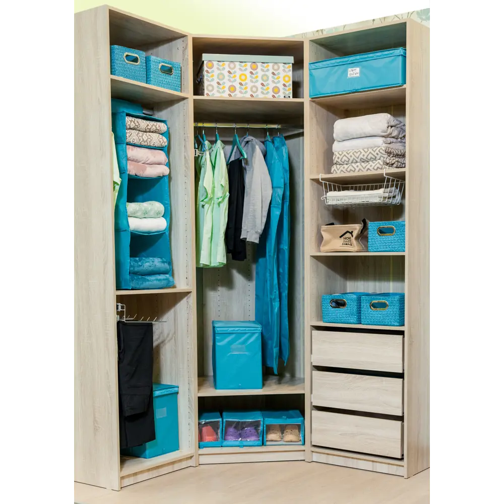 Чехол для одежды Spaceo 60х90 см цвет голубой STLM-2003245 - Вид №4