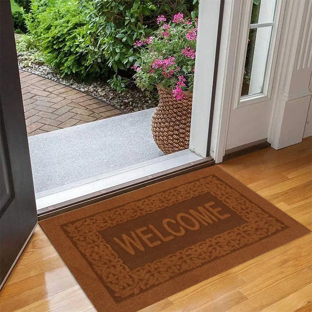 Коврик грязезащитный полипропилен/латекс 40x60 см цвет бежевый CTIM STLM-2057622