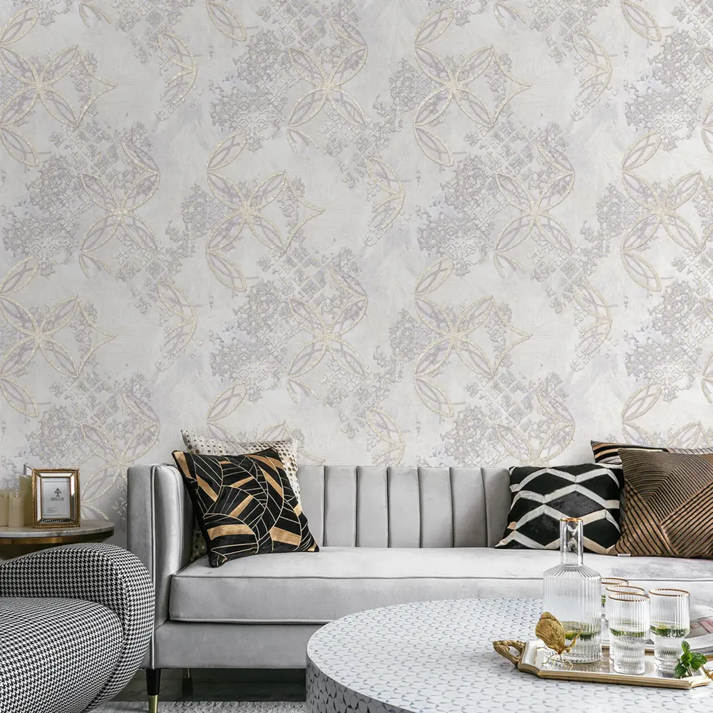 Обои флизелиновые Wallsecret Couture белые 1.06 м 8709-20 STLM-2088908 - Вид №4