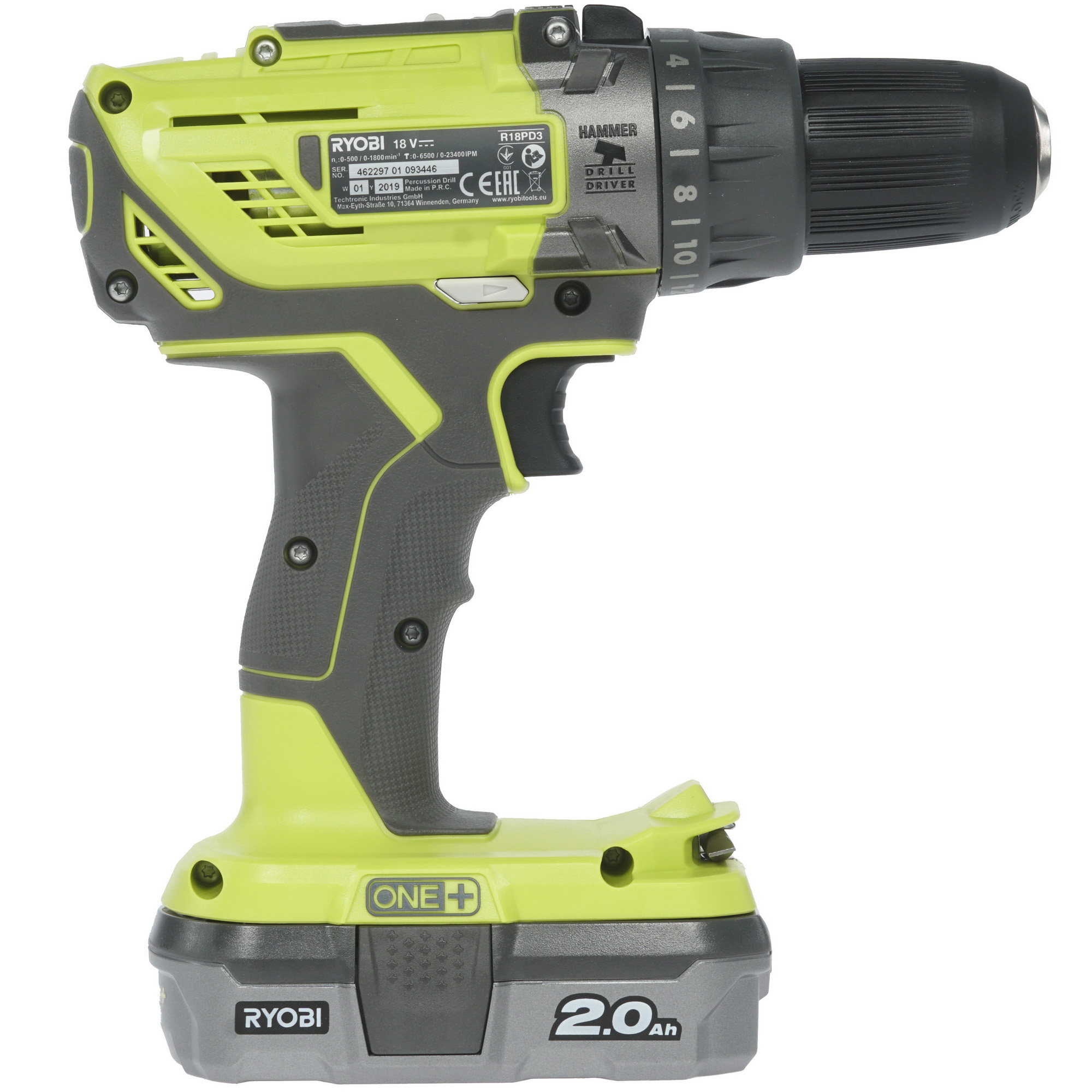 Дрель-шуруповерт Ryobi R18PD3-220S ONE+ 18V 7999215 STDN-0103291 - Вид №1