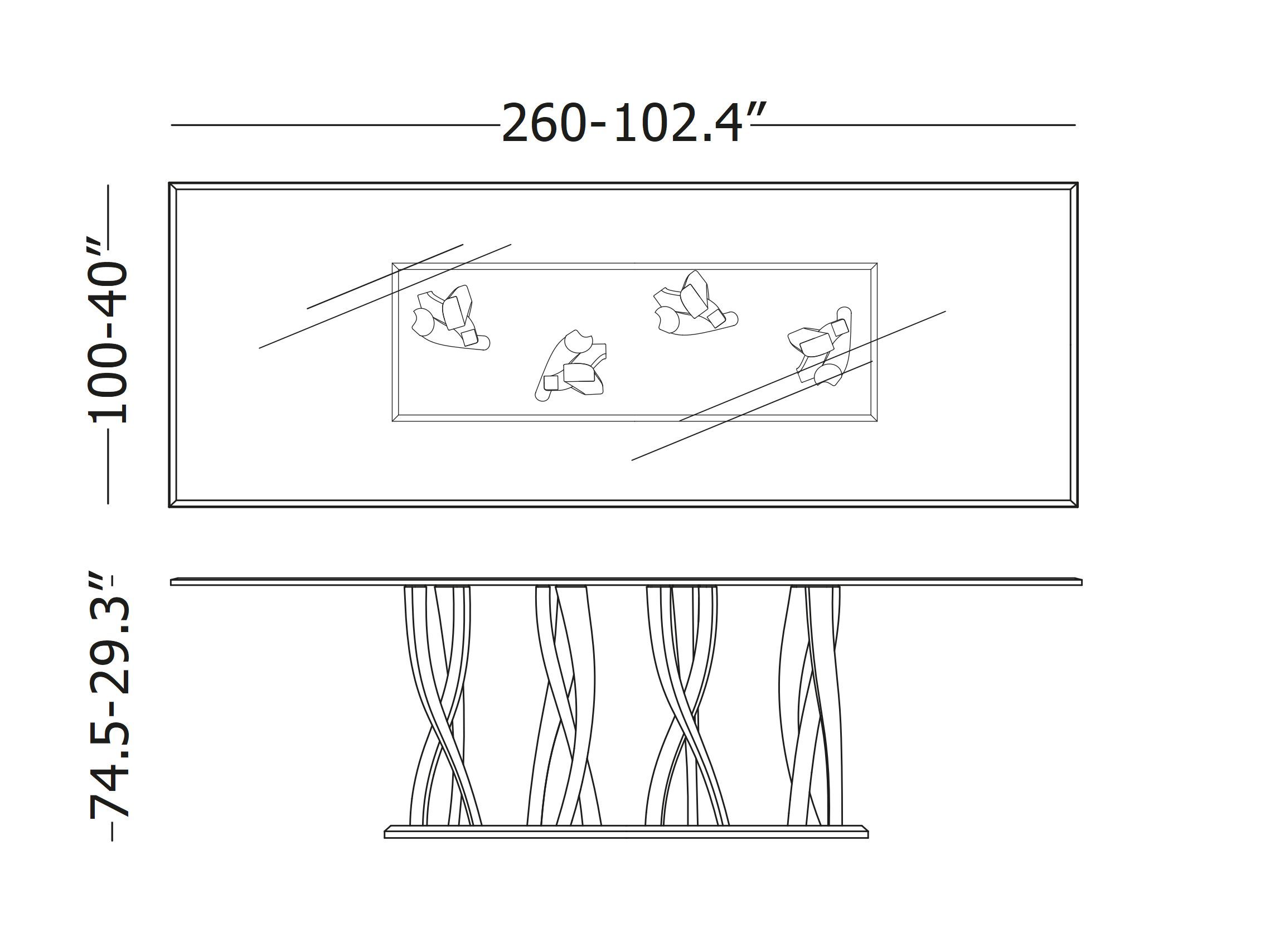 Изготовленный на заказ стеклянный обеденный стол Il Pezzo Mancante кусок 8 ARCH-00060737 - Вид №2