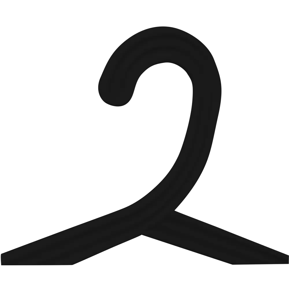 SPACEO: Набор минималистичных вешалок для одежды, 4 шт, черный 85536987 Плечики STLM-0063616 - Вид №3