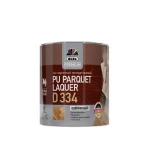 Паркетный лак Dufa Premium pu parquet laquer d334 полуматовый бесцветный 2 л