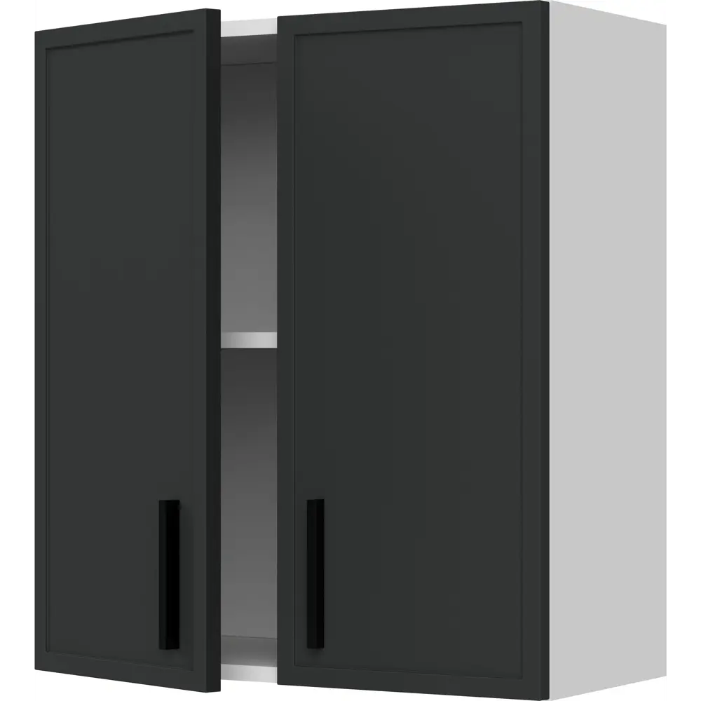 Навесной шкаф Hepo 60x67.6x29 см KONSENSA ЛДСП цвет серый Неро STLM-2063796 - Вид №2