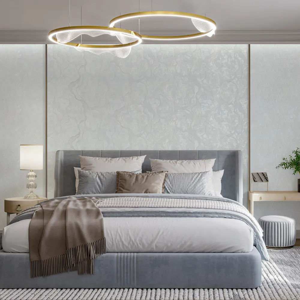 Обои Palitra Life Sumatra - голубые флизелиновые для стильного интерьера 89394519 STLM-1436116 - Вид №3