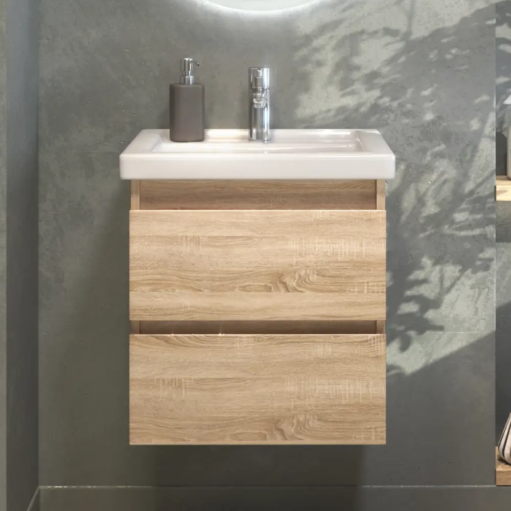 Vigo Matteo - подвесная тумба под раковину 50 см в стиле сонома 89415620 STLM-1574365 - Вид №8