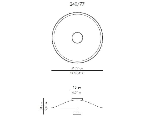 Настенный светильник / стеклянный потолочный светильник Patrizia Volpato Nebula ARCH-00069375 - Вид №10