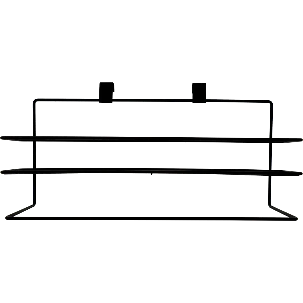 Полотенцедержатель с полкой 40x16x12 см цвет чёрный Santreyd Ferro STLM-2121812