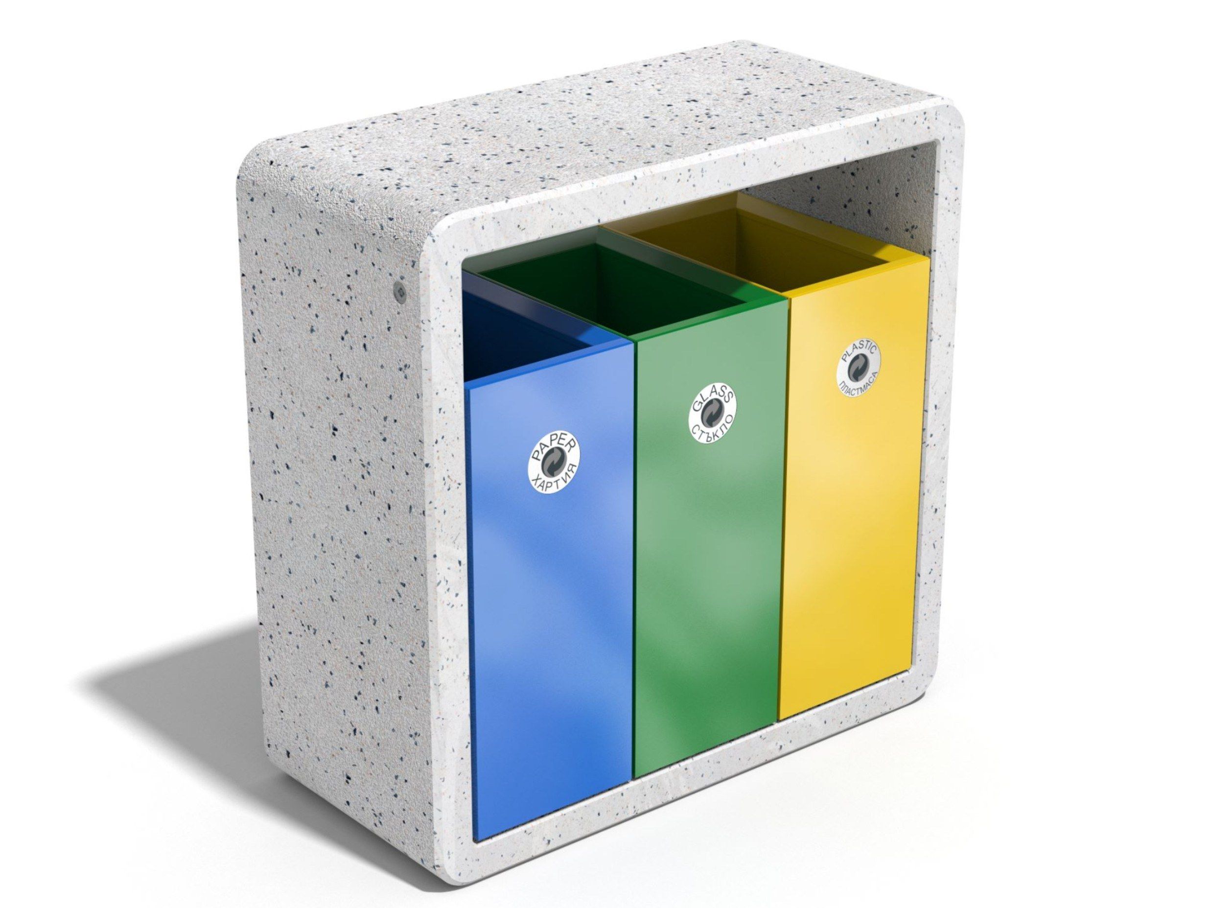 Наружные бетонные стойки для мусора для утилизации отходов ENCHO ENCHEV - ETE 244/245R ARCH-00058616