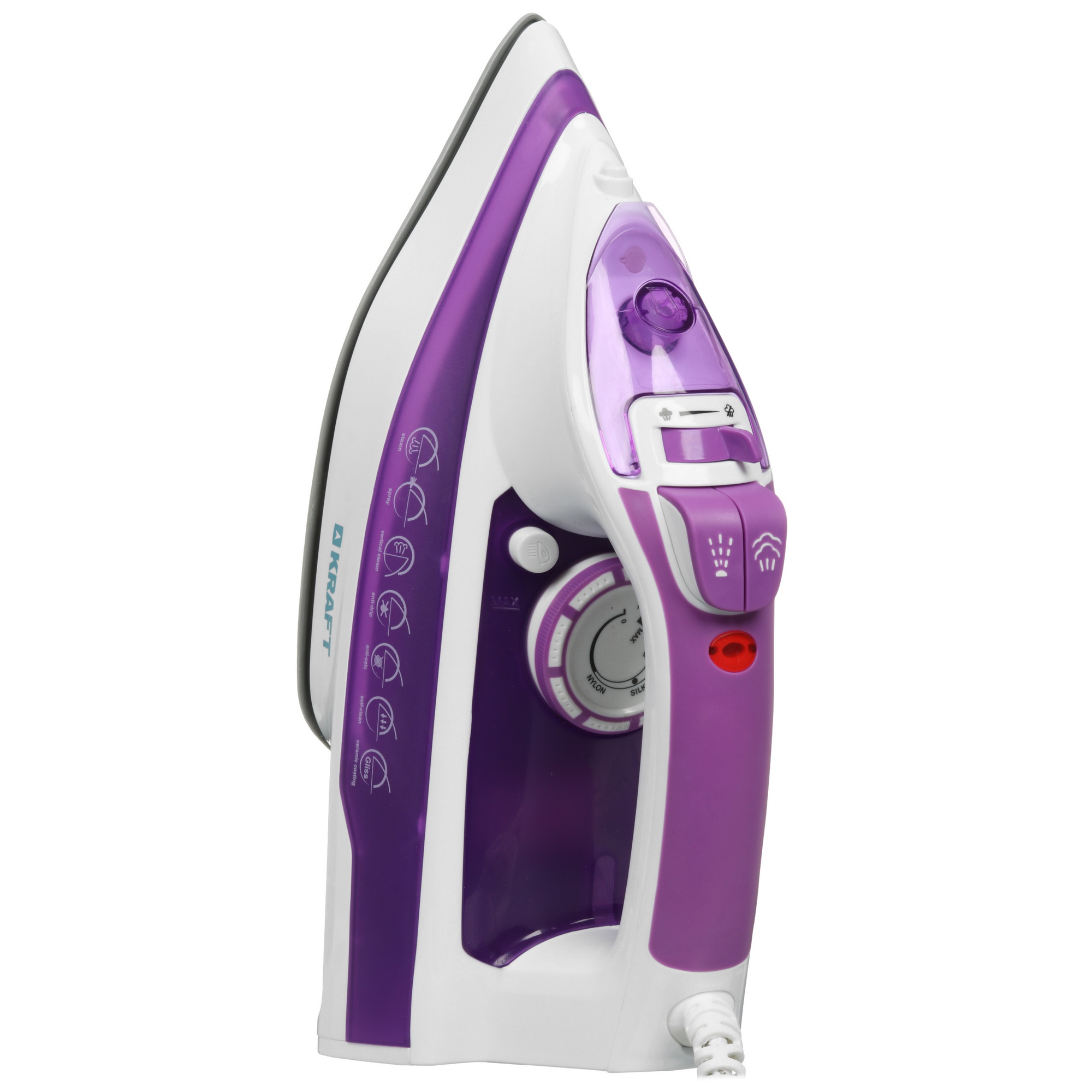 9037557 Утюг KRAFT KF-CI22201 фиолетовый STDN-0007178