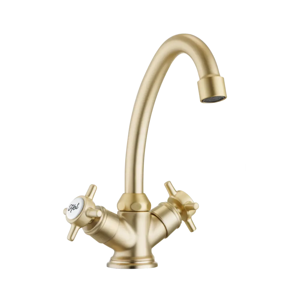 Смеситель Sensea Mauna для раковины с экономичным аэратором в золотом исполнении 84507598 STLM-0974608 - Вид №2