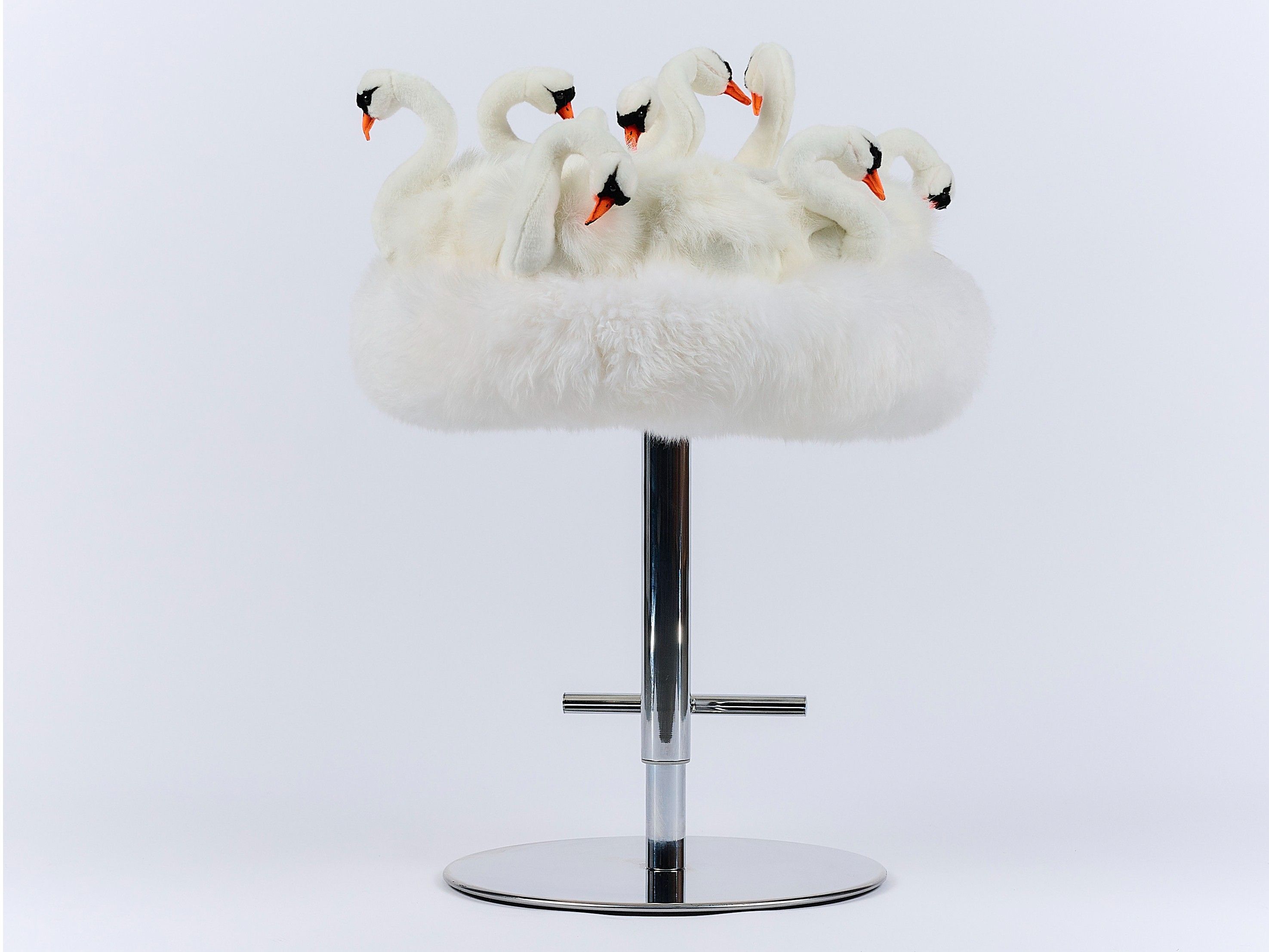 Регулируемая высота полиэстер мягкий стул APCOLLECTION Swan ARCH-00064991