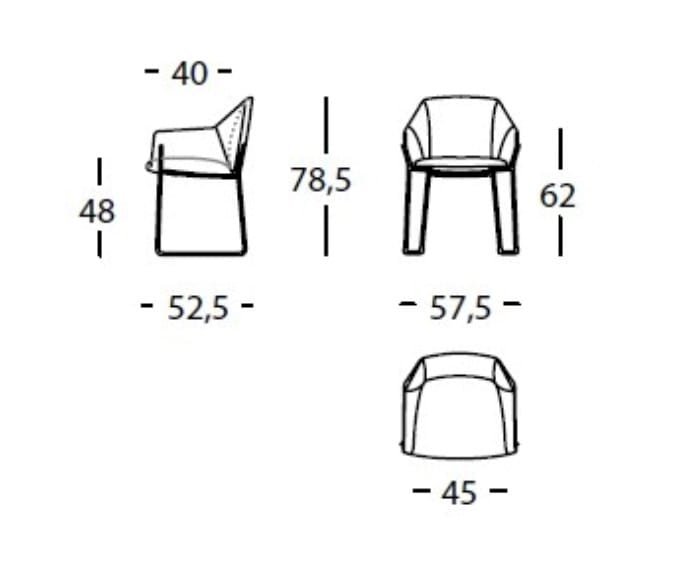Мягкий стул для саней с подлокотниками SANCAL гнездо ARCH-00081005 - Вид №7